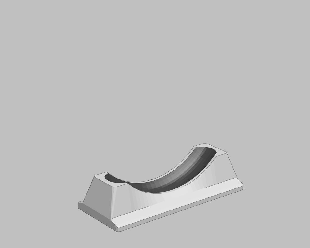 ダンベル台とエンドキャップ(3Dプリント用)