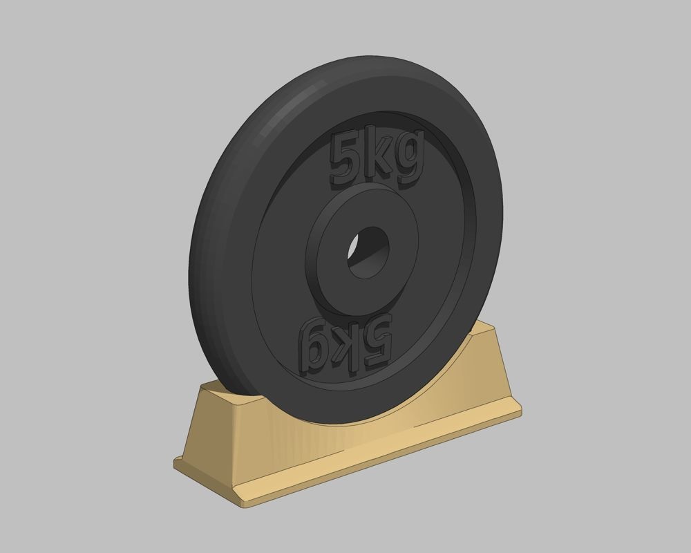 ダンベル台とエンドキャップ(3Dプリント用)