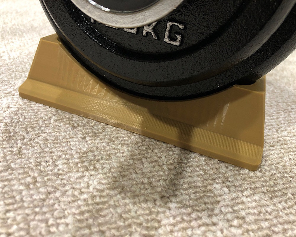 ダンベル台とエンドキャップ(3Dプリント用)