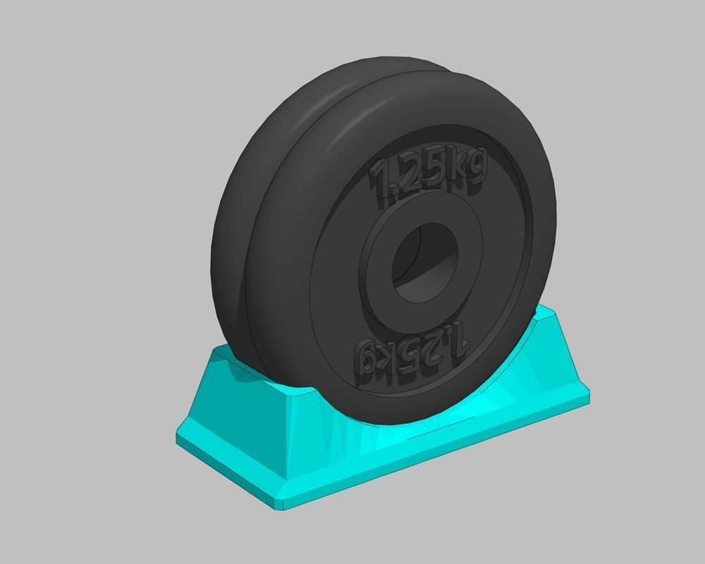 ダンベル台とエンドキャップ(3Dプリント用)