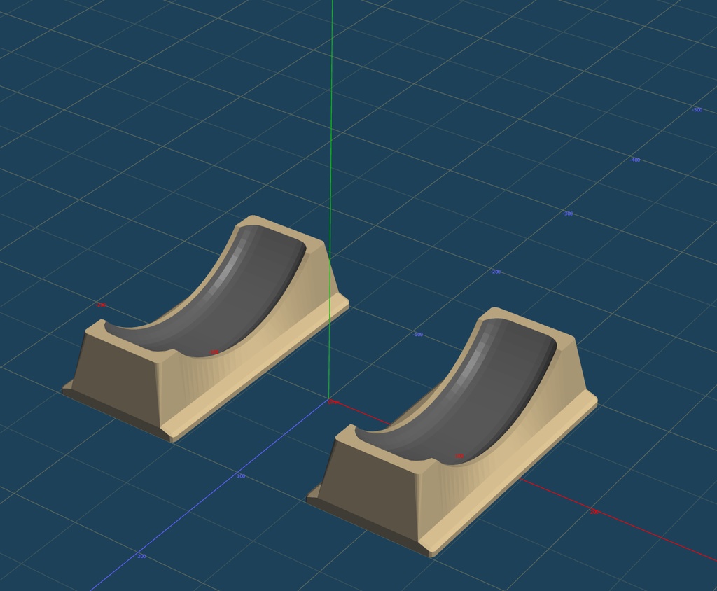 ダンベル台とエンドキャップ(3Dプリント用)