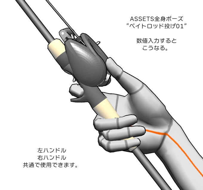 ベイトタックル(左右長短)