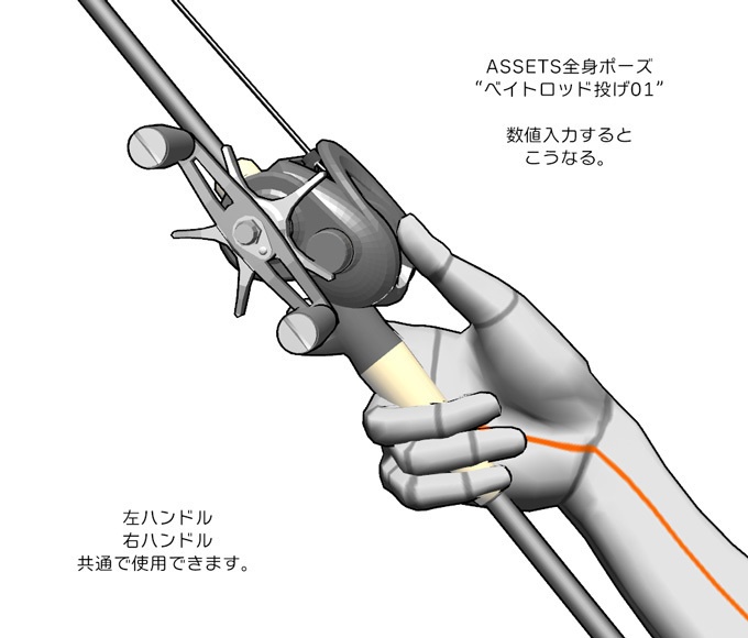 ベイトタックル(左右長短)