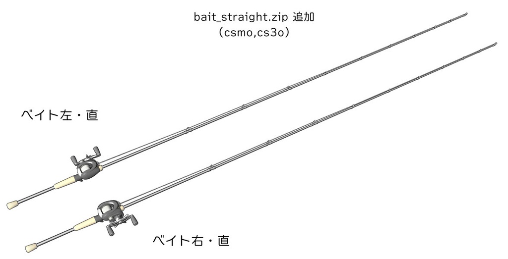 ベイトタックル(左右長短)