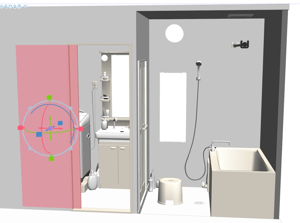 洗面室と風呂場2024