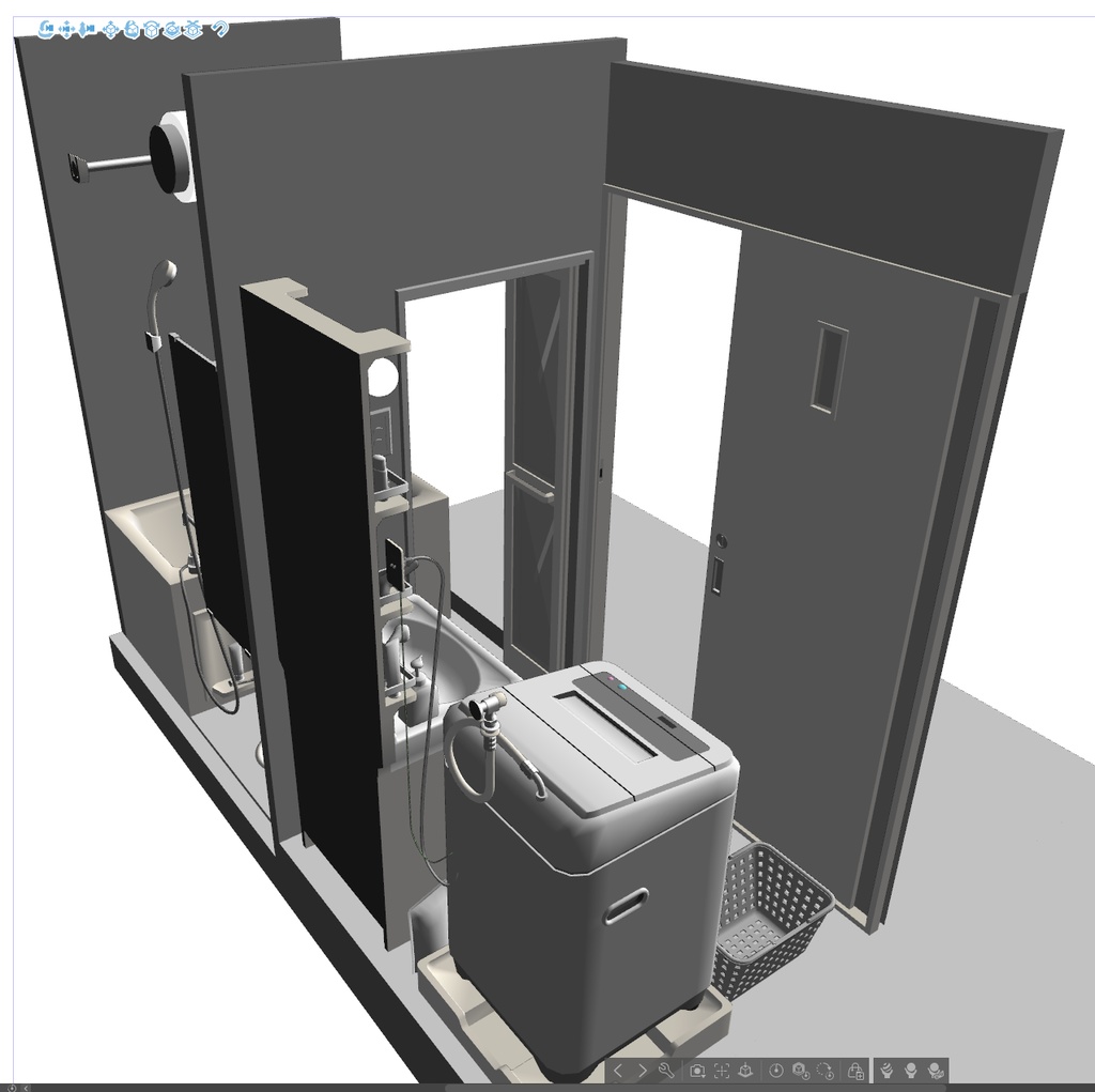 洗面室と風呂場2024
