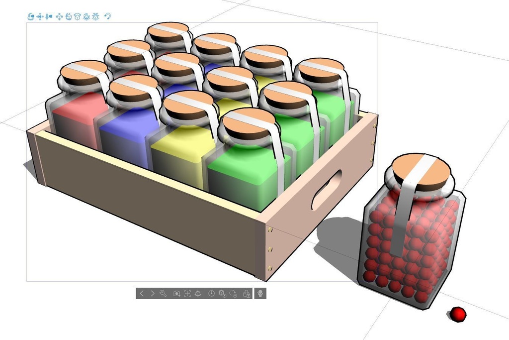 封印コルクキャップボトル
