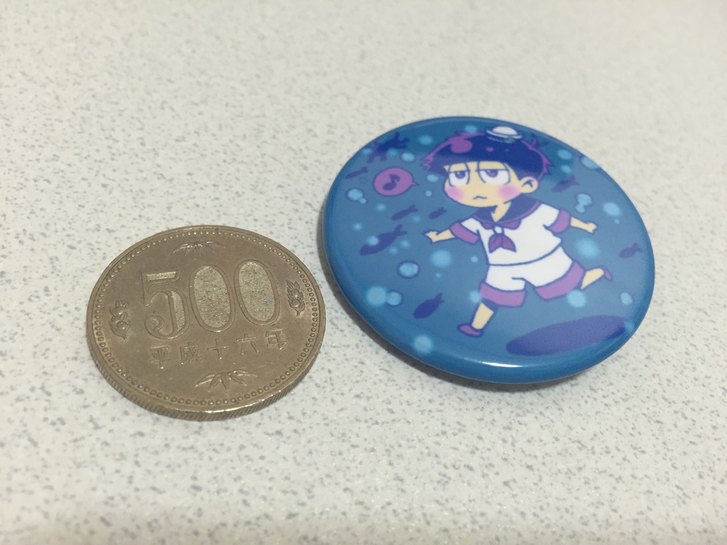一松缶バッジ
