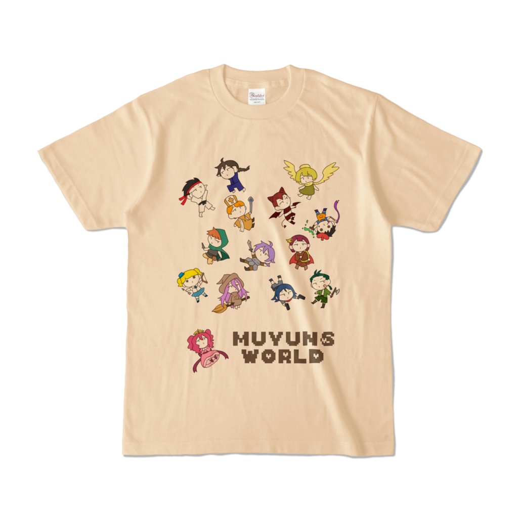 むゆんずわーるどTシャツ(ナチュラル)