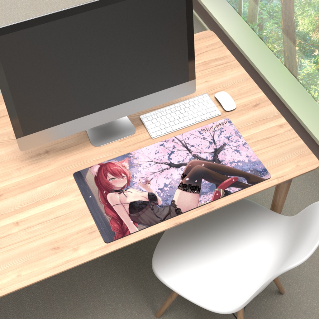 プレイマット_お花見（600ｘ300）