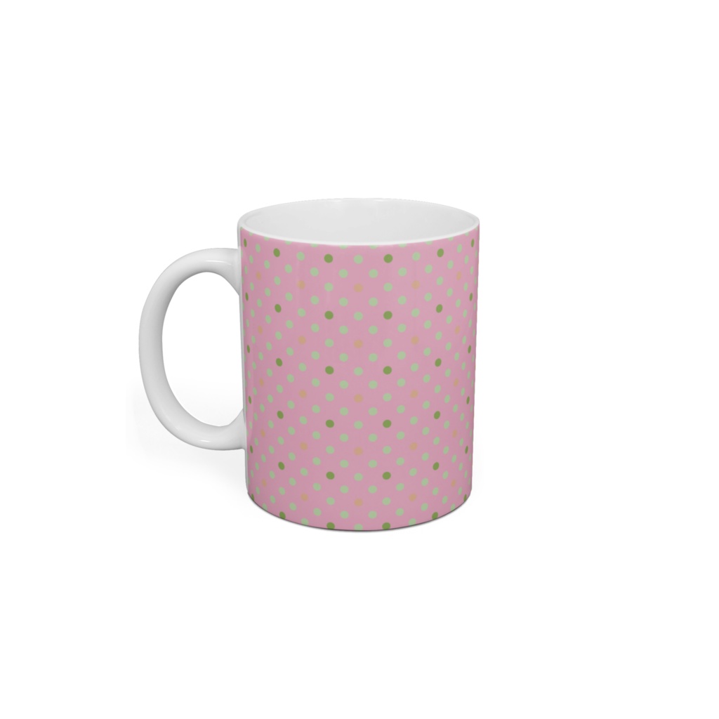 パステル調で女の子イラストマグカップ