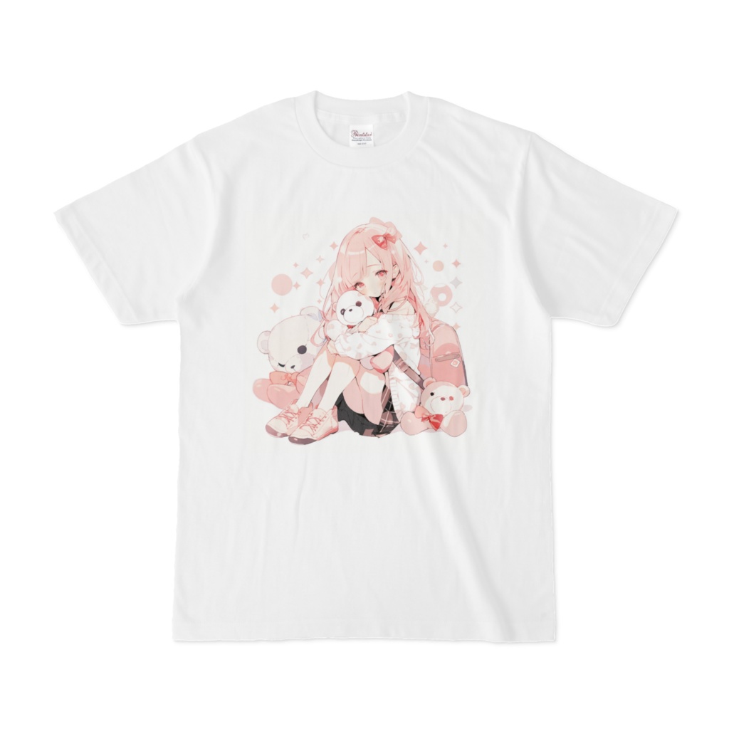 可愛いものに囲まれた女子Tシャツ