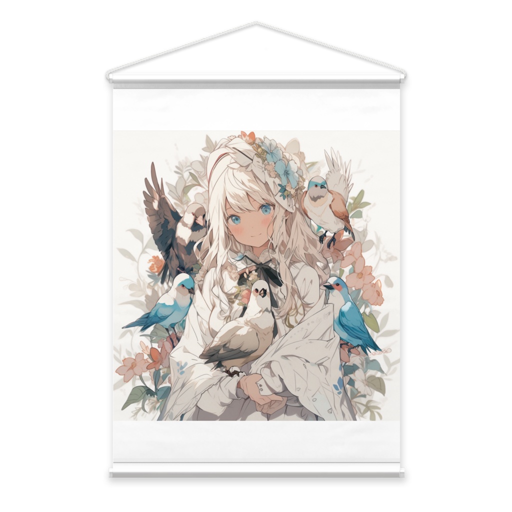 鳥達と私タペストリー