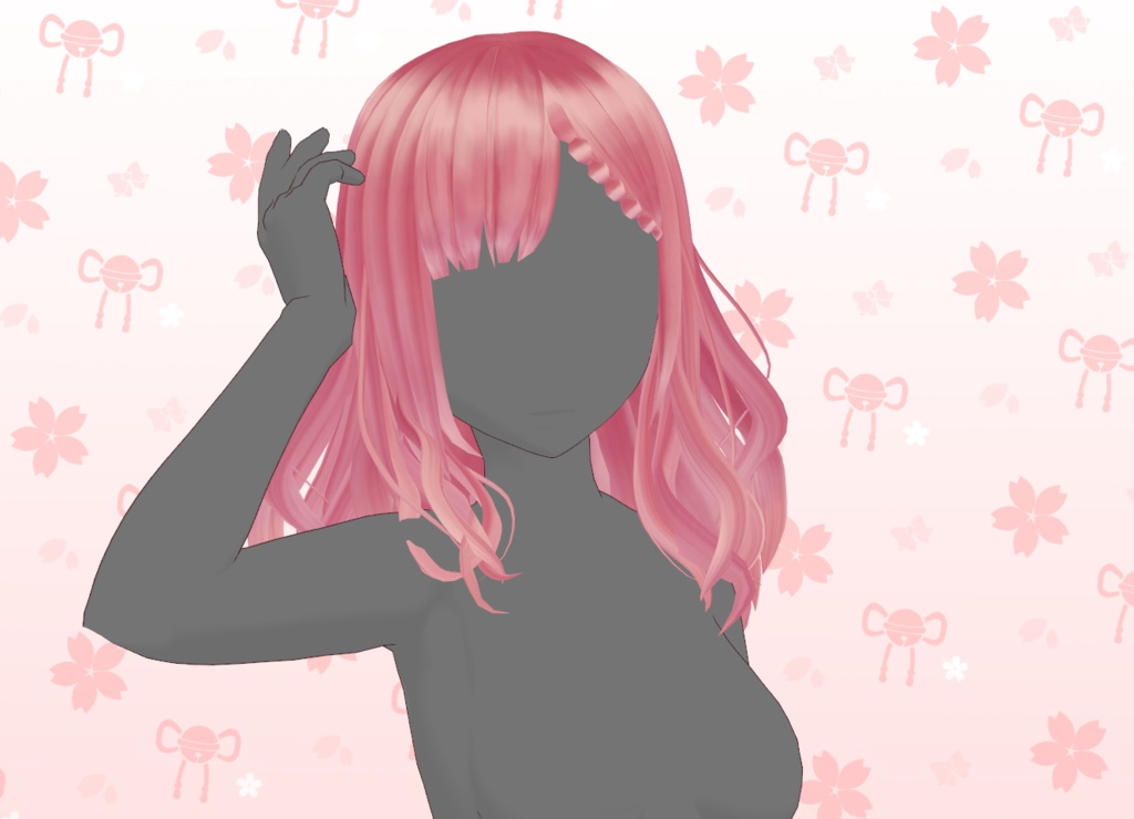 ꒰ VRoid ꒱ 🍓 Strawberry Hair Texture