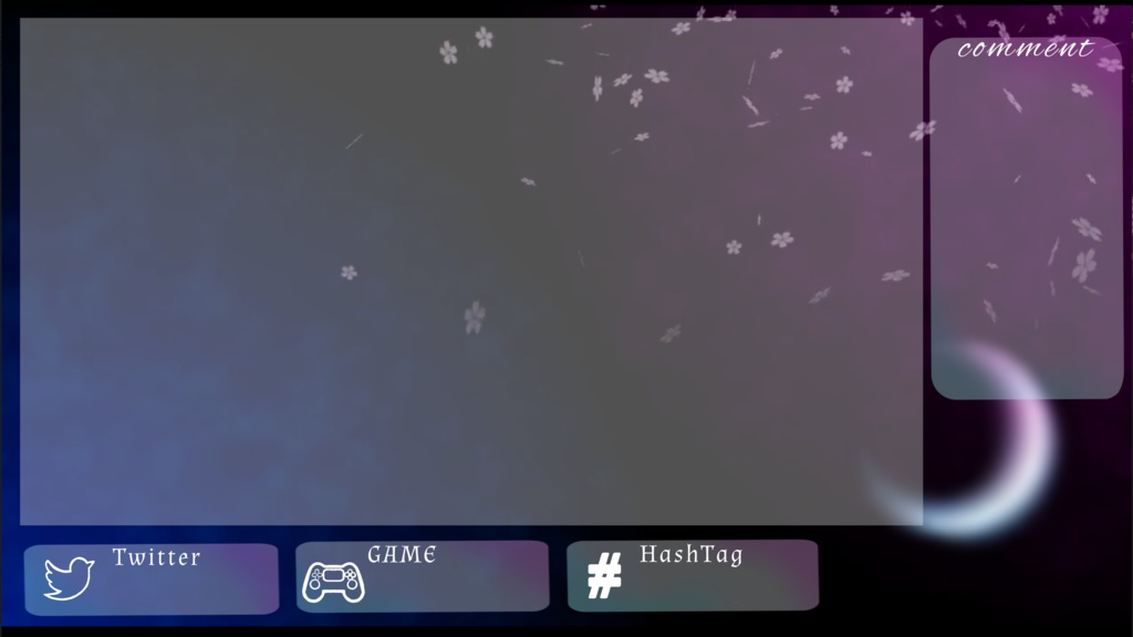 桜が散る配信背景【動く背景】【VTuber】【配信画面】