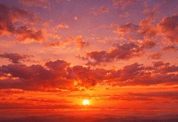 【AI背景】夕焼けの空素材15枚セット|癒し・配信・動画向け