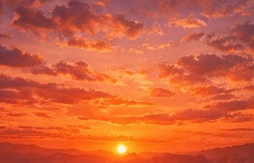 【AI背景】夕焼けの空素材15枚セット|癒し・配信・動画向け