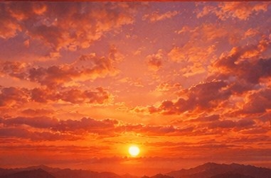 【AI背景】夕焼けの空素材15枚セット|癒し・配信・動画向け