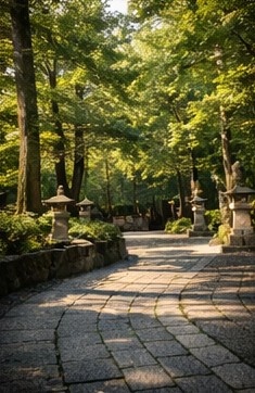 田舎の神社と自然風景 背景素材集【全16枚】|和風・夏・緑・鳥居