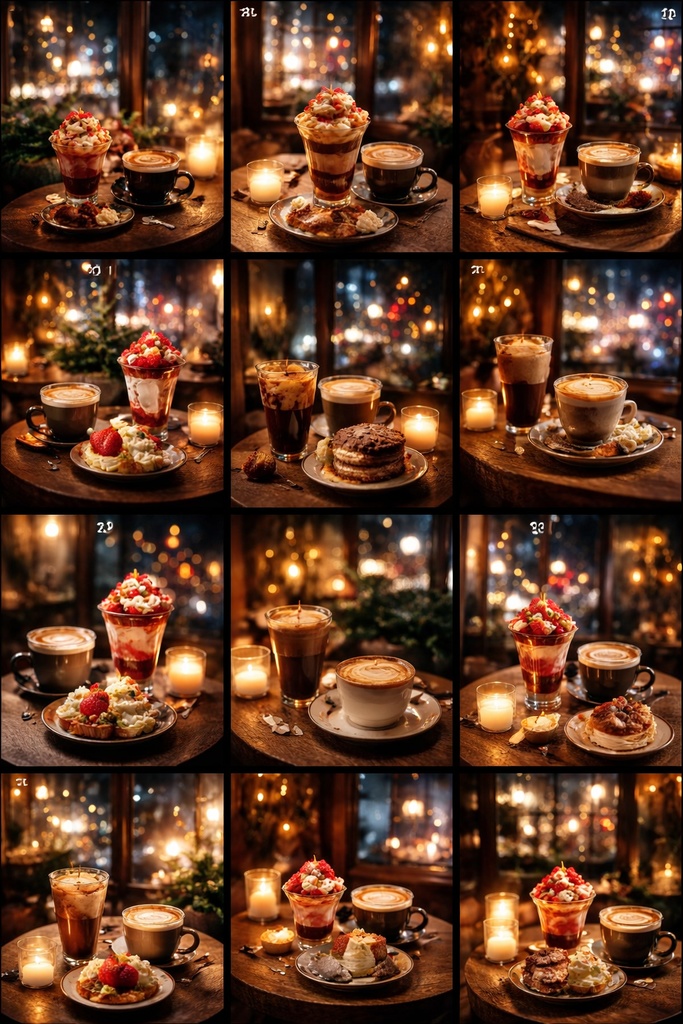 【雑談配信向け】静かな夜カフェ背景12枚|落ち着いて話せる空間