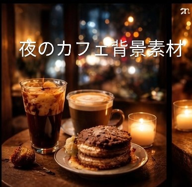 【雑談配信向け】静かな夜カフェ背景12枚｜落ち着いて話せる空間