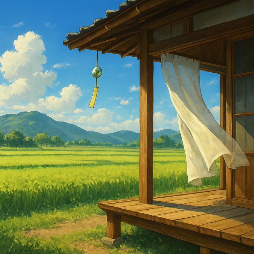 【配信・VTuber向け】心が帰る田舎の風景|アニメ背景12枚セット【商用利用OK】