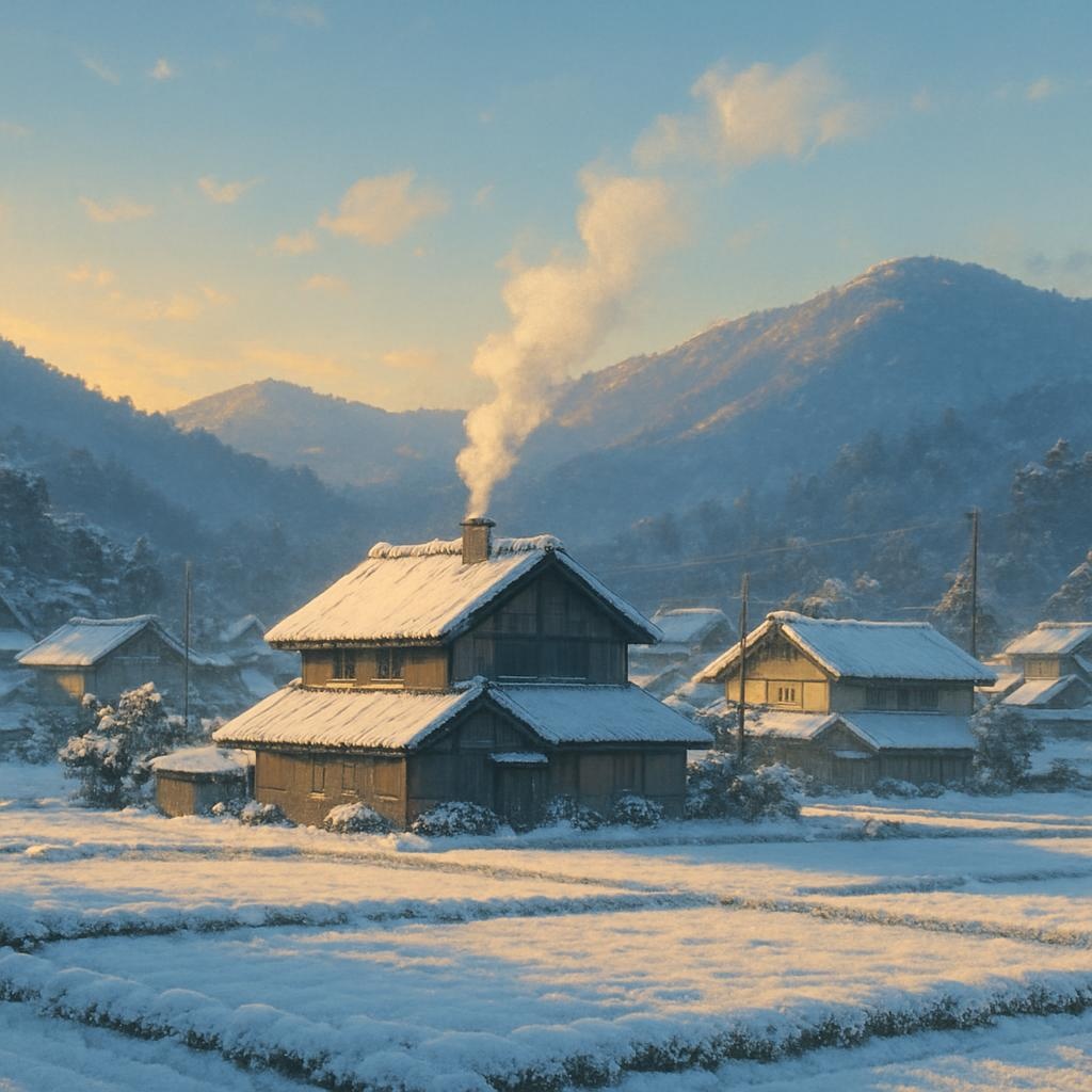 【配信・VTuber向け】心が帰る田舎の風景|アニメ背景12枚セット【商用利用OK】