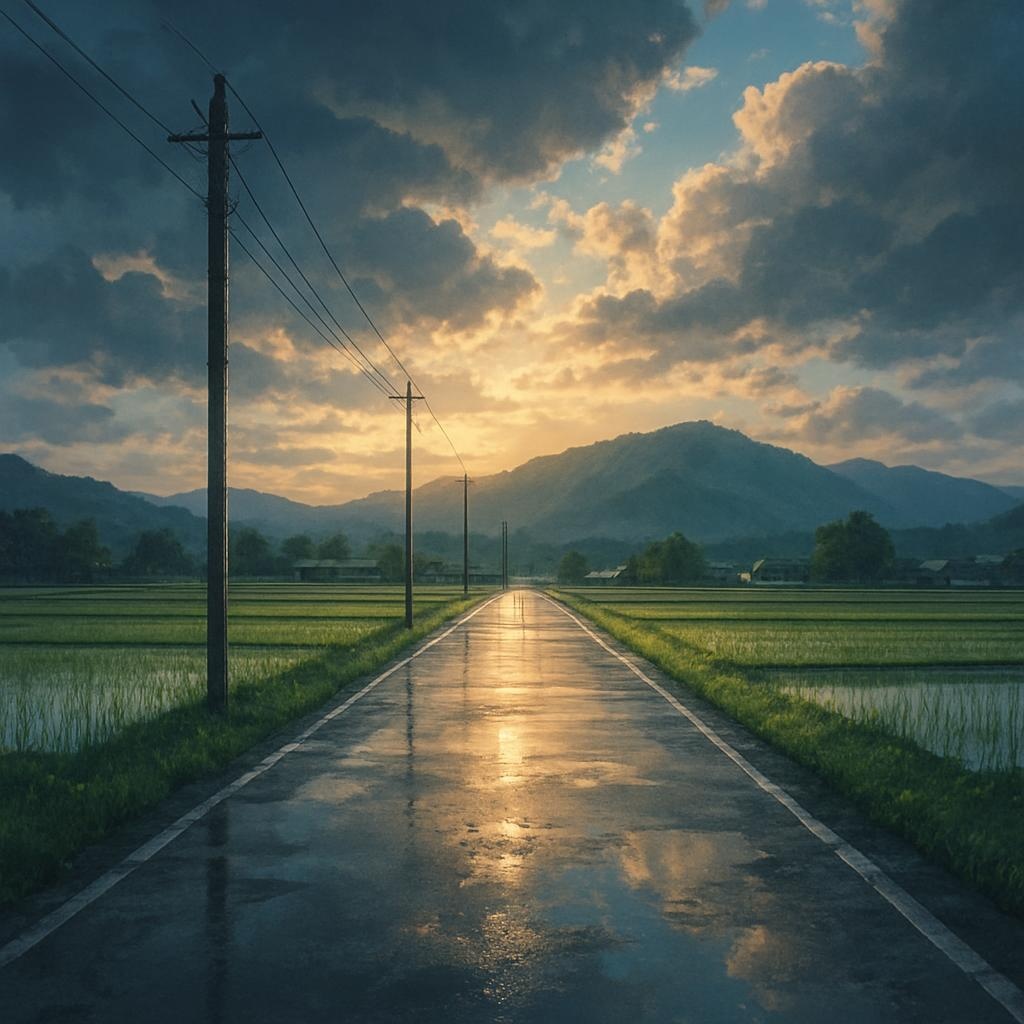 【配信・VTuber向け】心が帰る田舎の風景|アニメ背景12枚セット【商用利用OK】