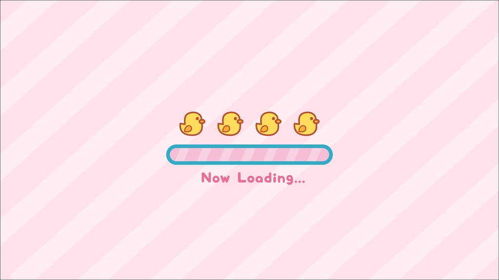 【待機画面】動くひよこの待機画面