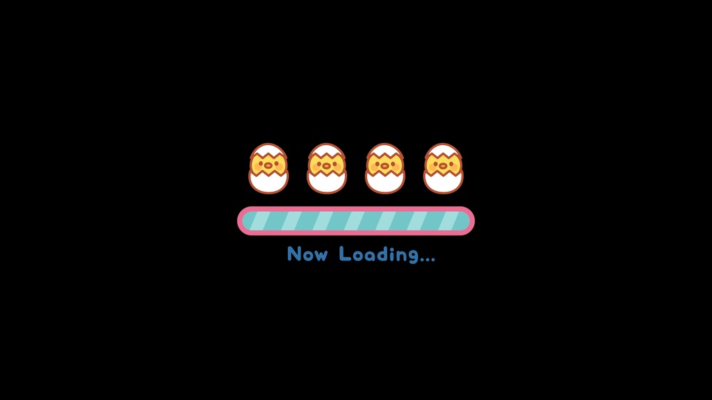 【待機画面】動くたまごの待機画面