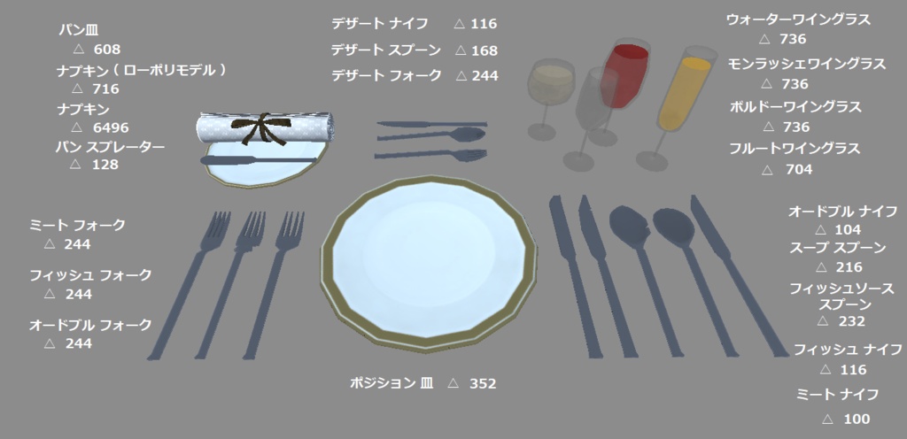 飲食用食器 カトラリーセット