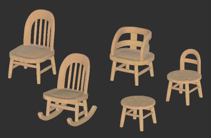 メイプルモックな家具