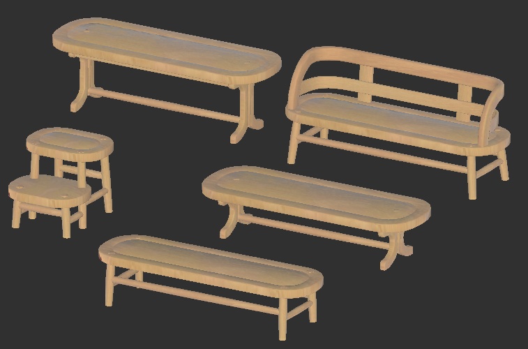 メイプルモックな家具