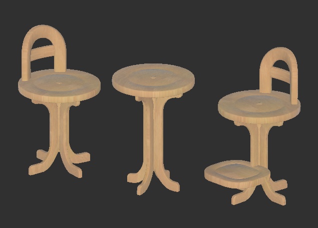 メイプルモックな家具