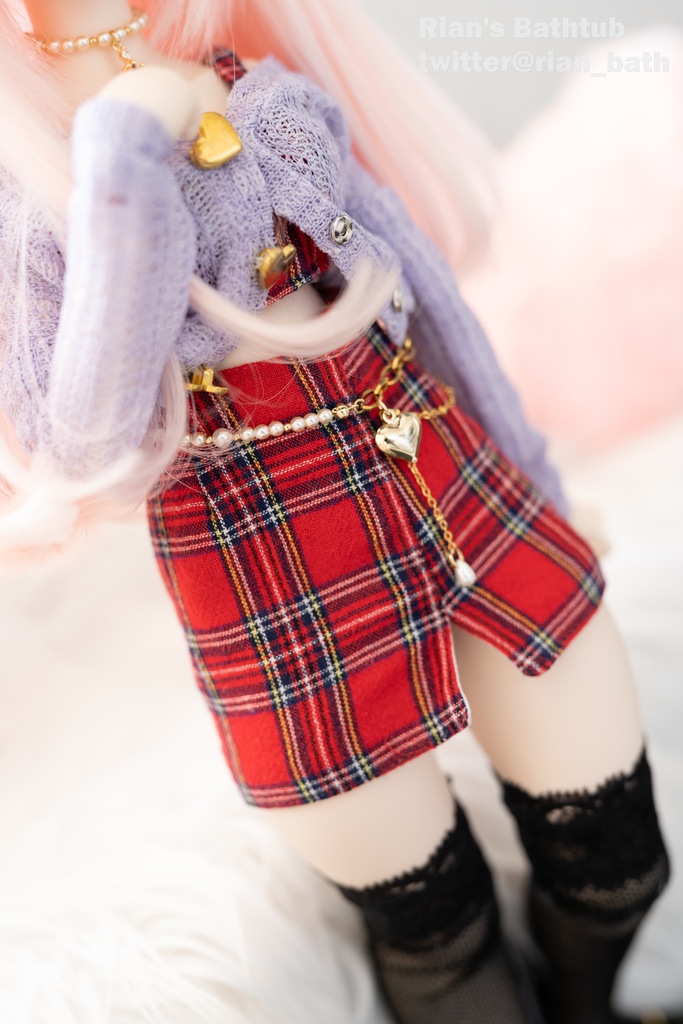 ドール用ウエストチェーン【Lavender】