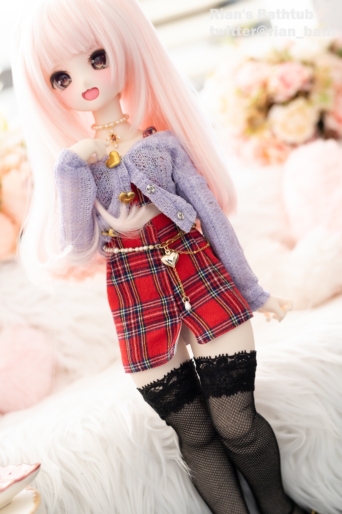 ドール用ウエストチェーン【Lavender】