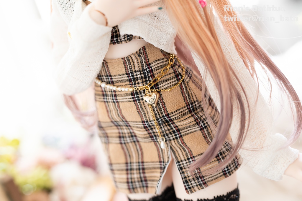 ドール用ウエストチェーン【Lavender】