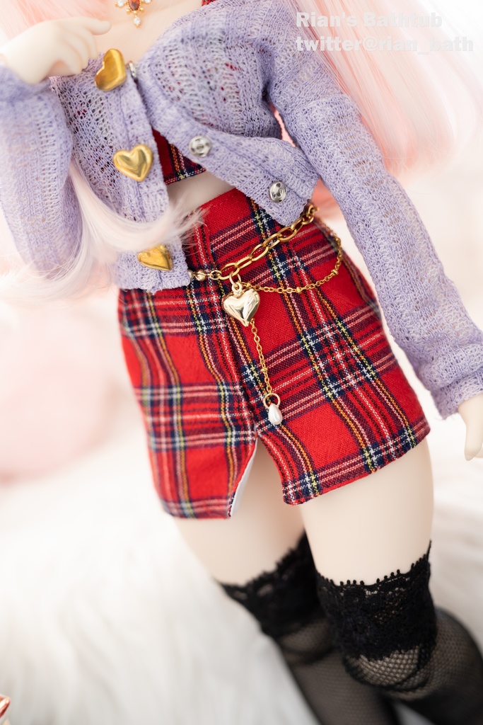 ドール用ウエストチェーン【Lavender】