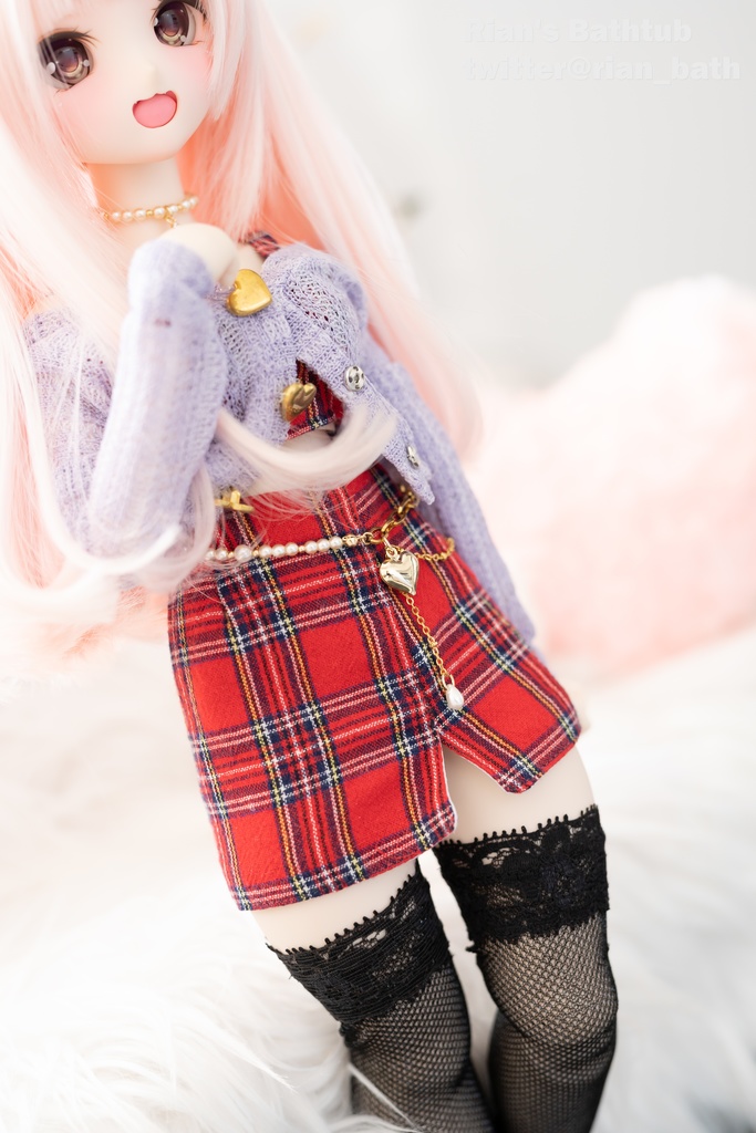 ドール用ウエストチェーン【Lavender】