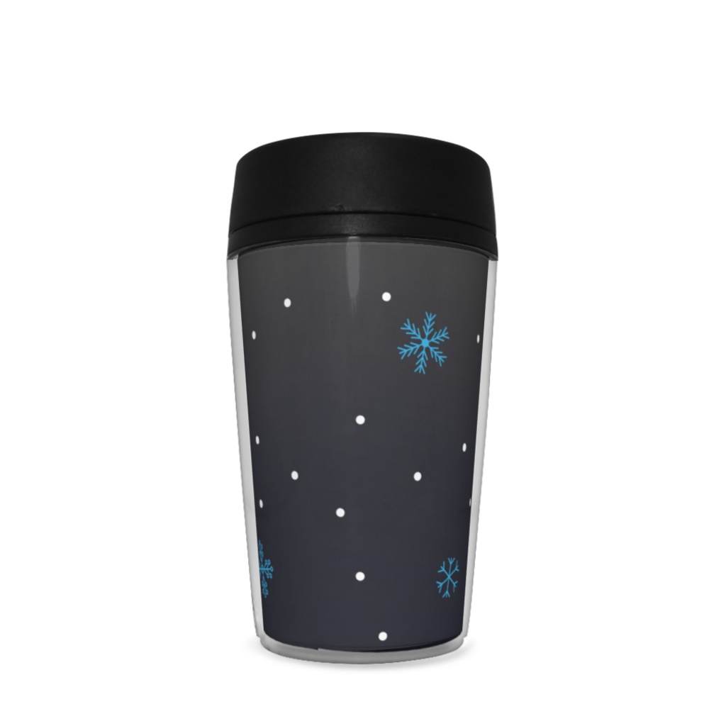 雪と結晶のタンブラー