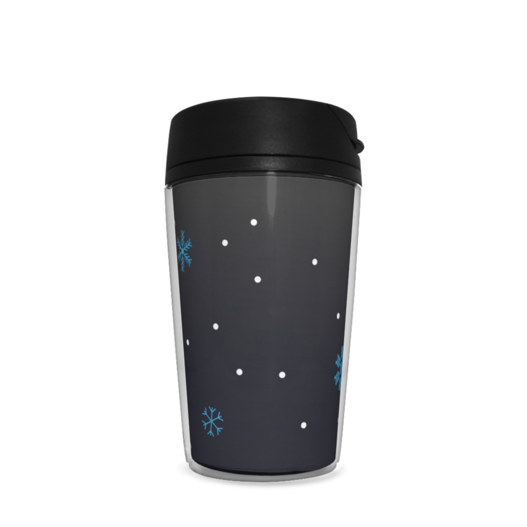 雪と結晶のタンブラー