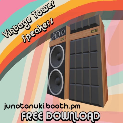 【Free DL】Vintage Tower Speaker