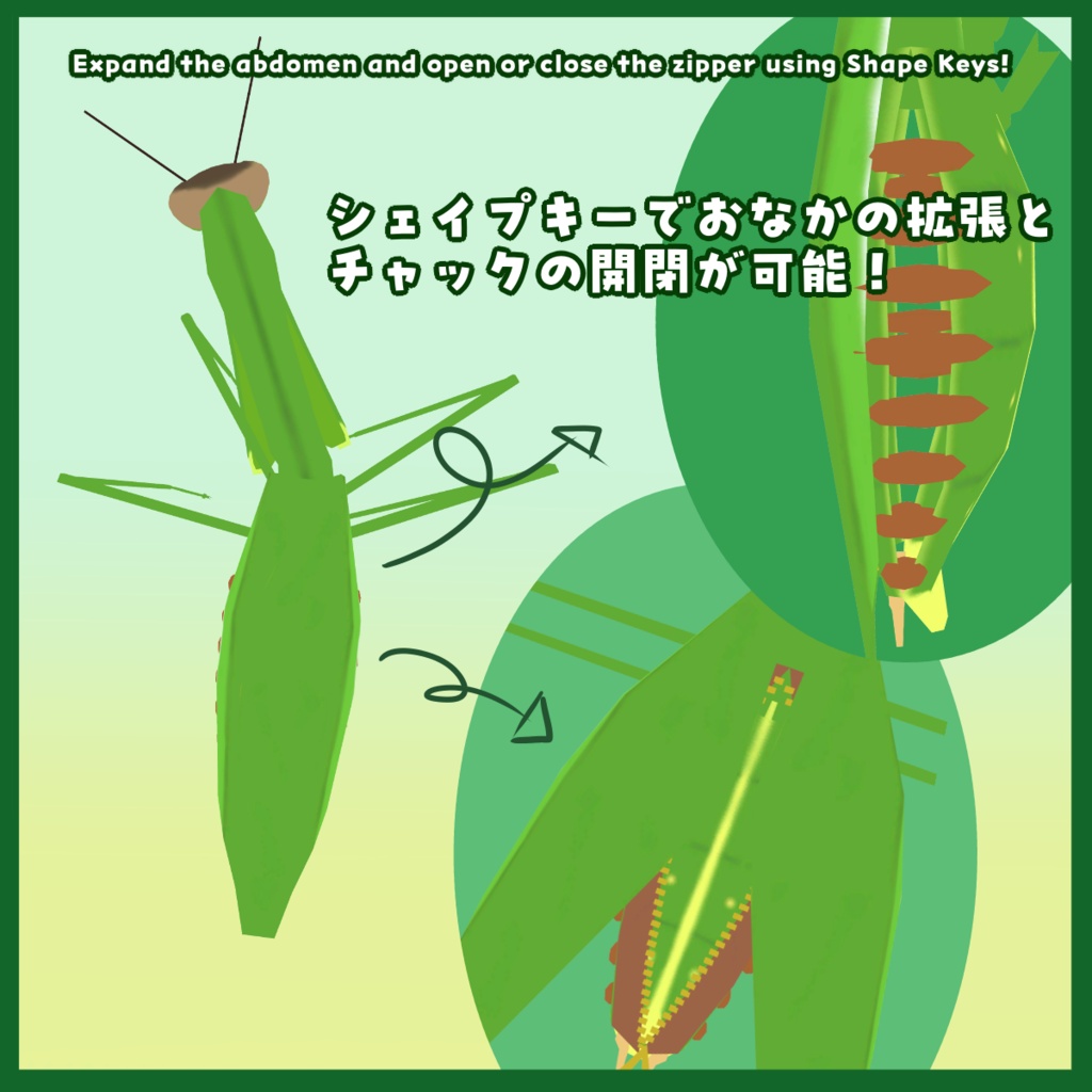 ちょっぴりリアル?!カマキリュック!! Mantis Backpack
