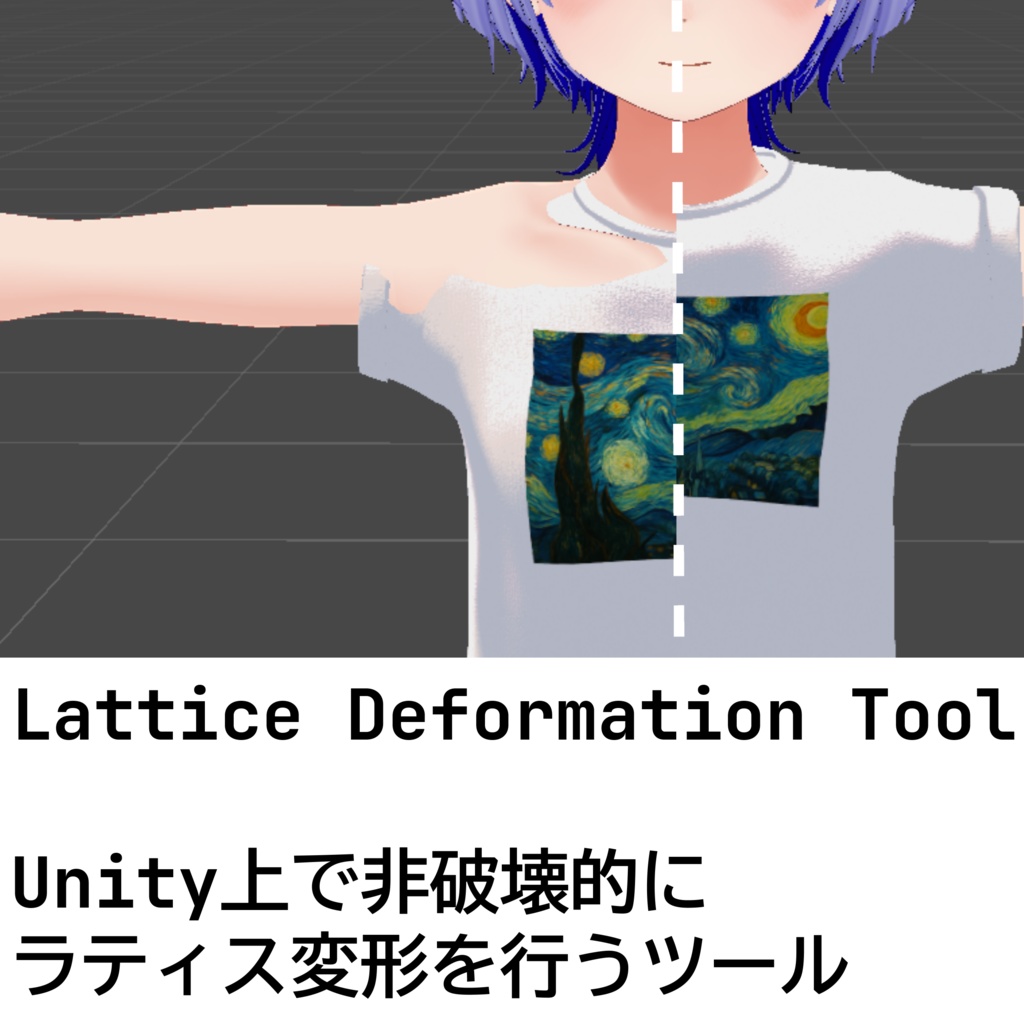 【UnityEditor拡張】非破壊ラティス変形ツール (Lattice Deformation Tool)