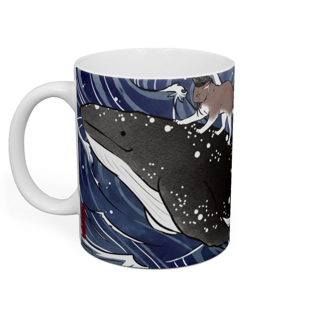 【わふうにゃんこ】浮世絵風マグカップ