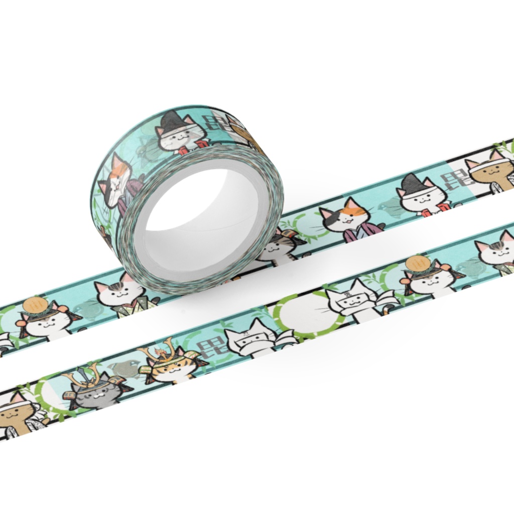 ゆるい上杉な猫のマスキングテープ 猫小屋 Booth