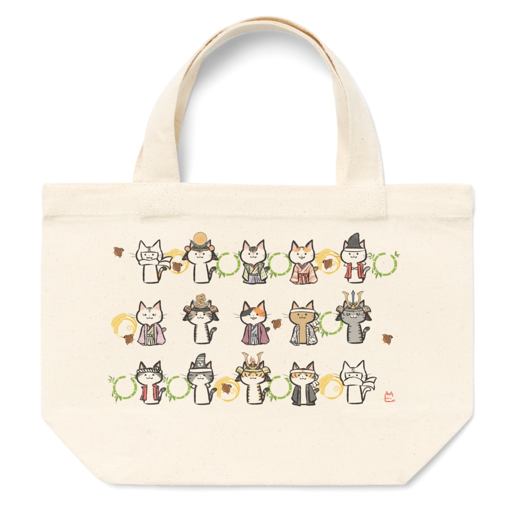 【わふうにゃんこ】トートバッグ③