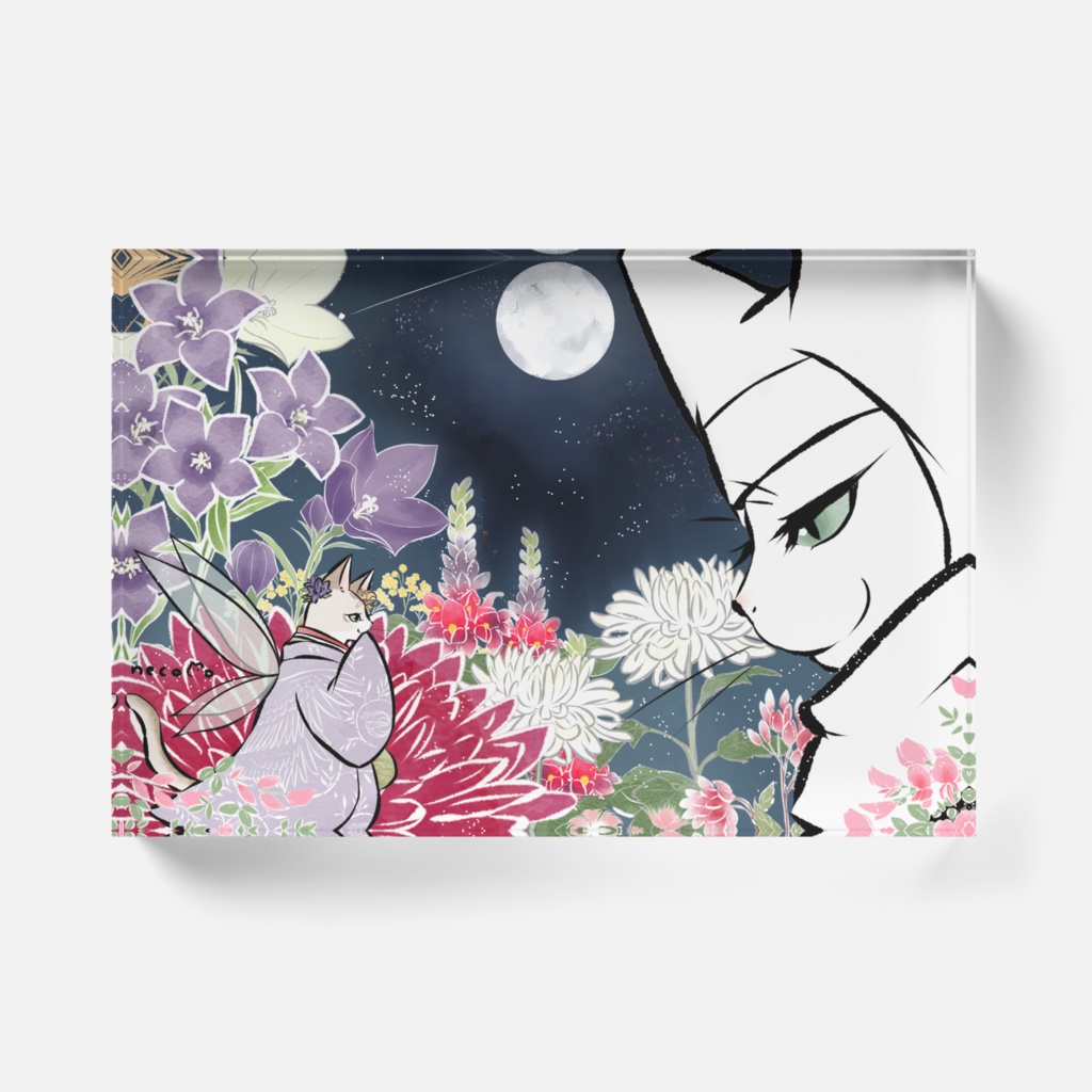 【アクリルブロック】わふうにゃんこ