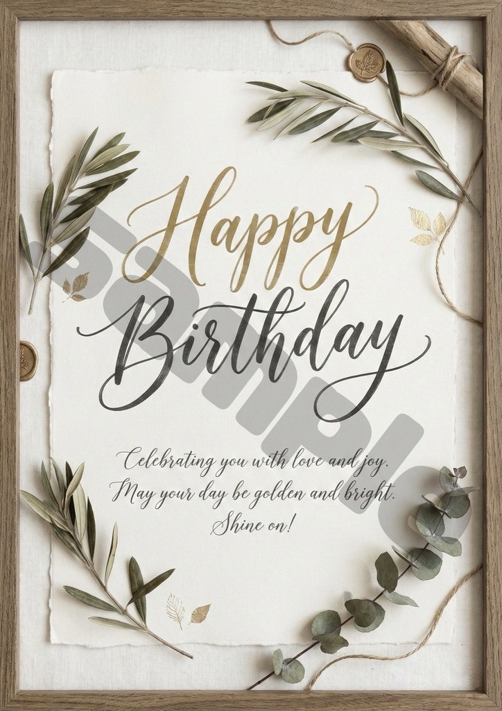 バースデーポスター