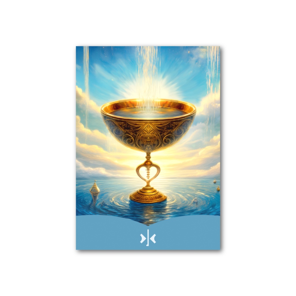 オラクルカード【水】(カップ・青・ハート)